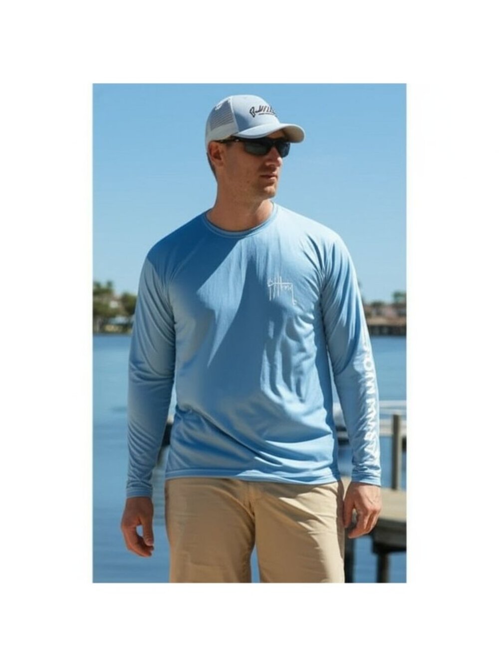 Guy Harvey Men’s UPF 30 Sun Performance Long Sleeve Shirt – XXL (NWT)